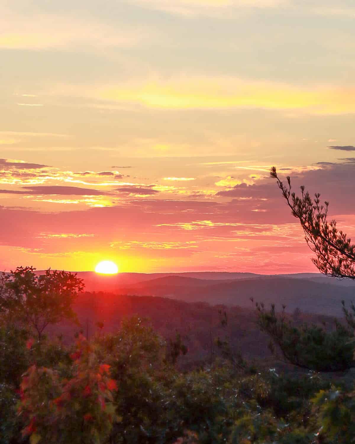 Sunset View from Mount Tom Tower in Litchfield