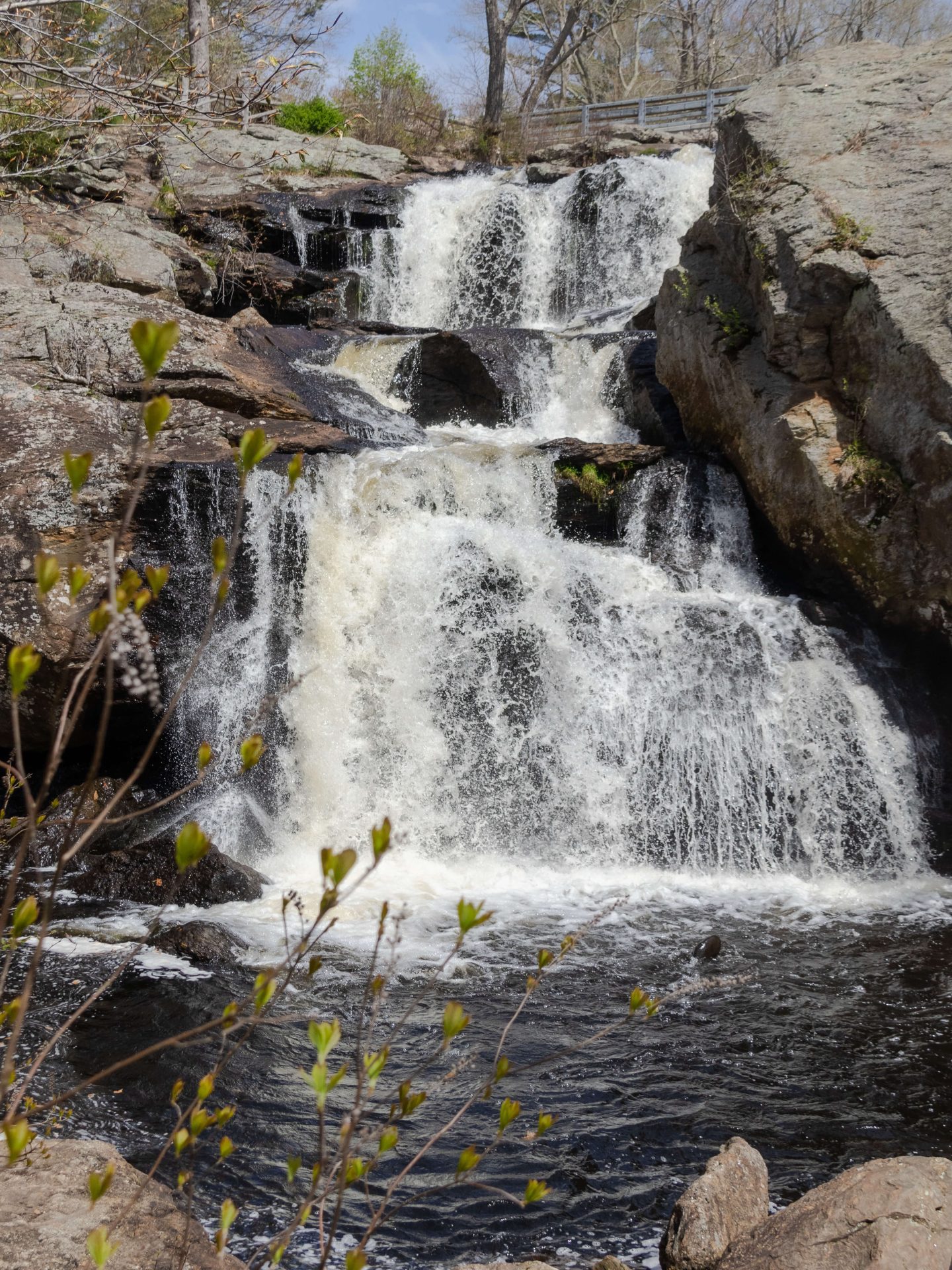 spring waterfall in connecticut