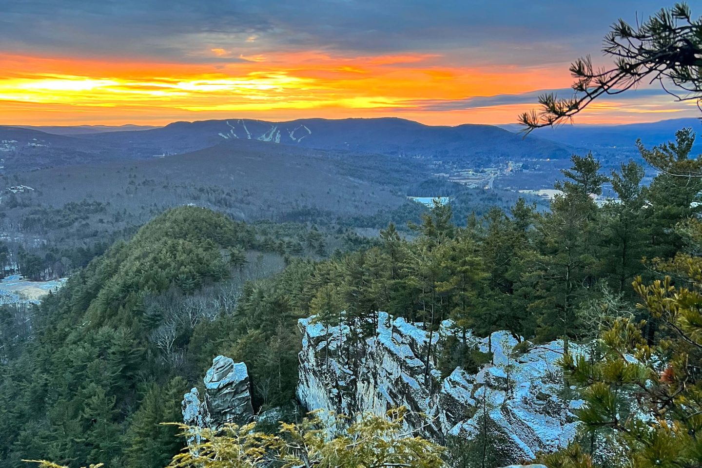 sunrise hike in the berkshires in great barrington