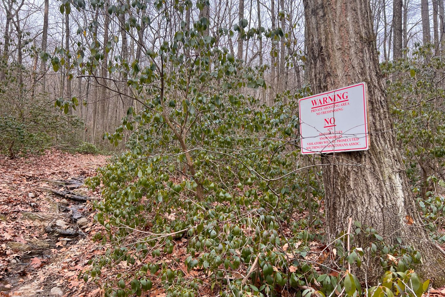 trail sign in connecticut