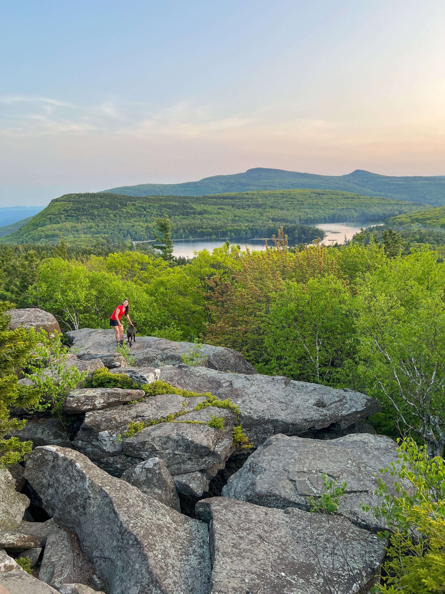 sunset hike near tannersville new york