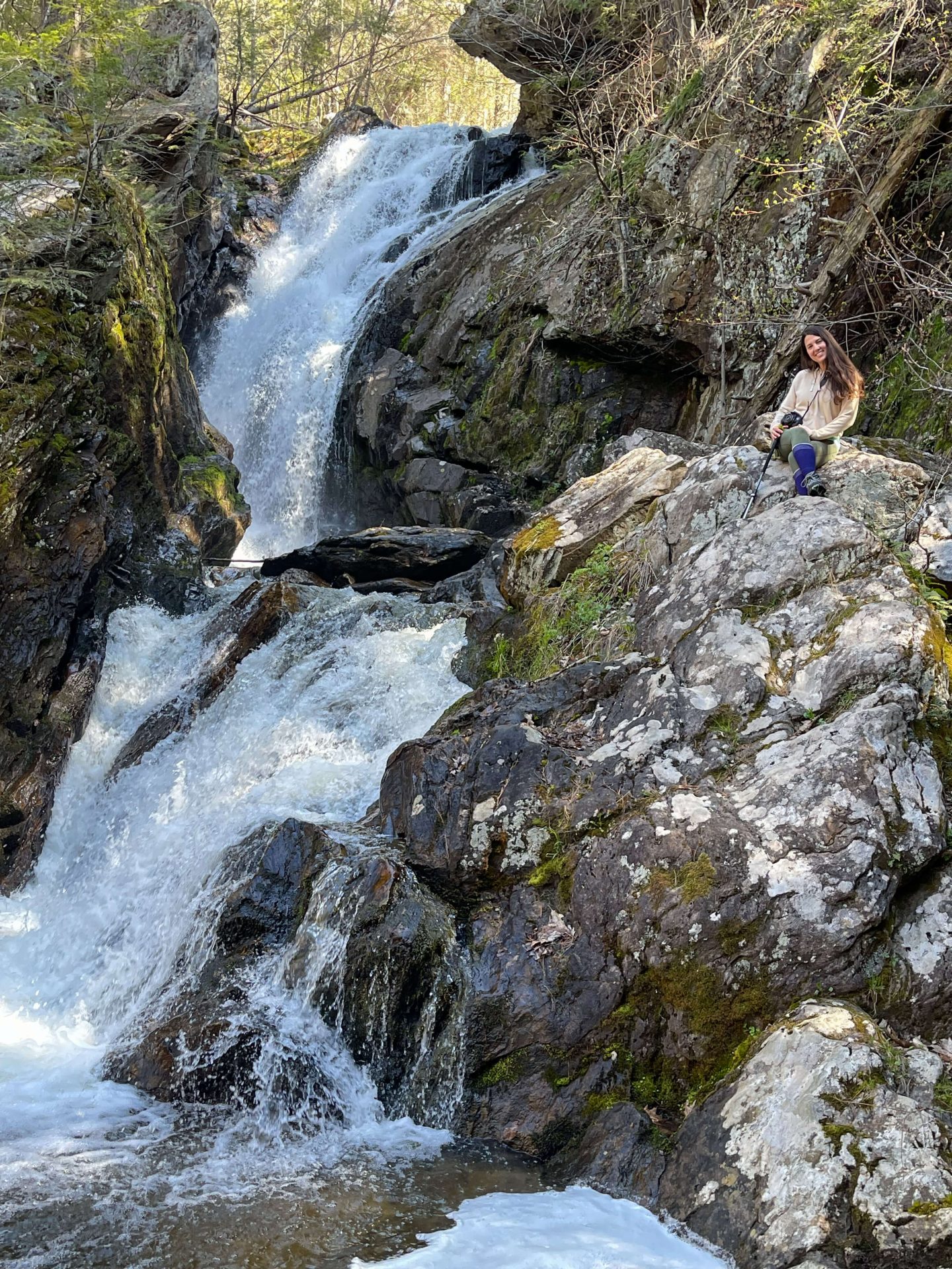campbell falls in summer in berkshires