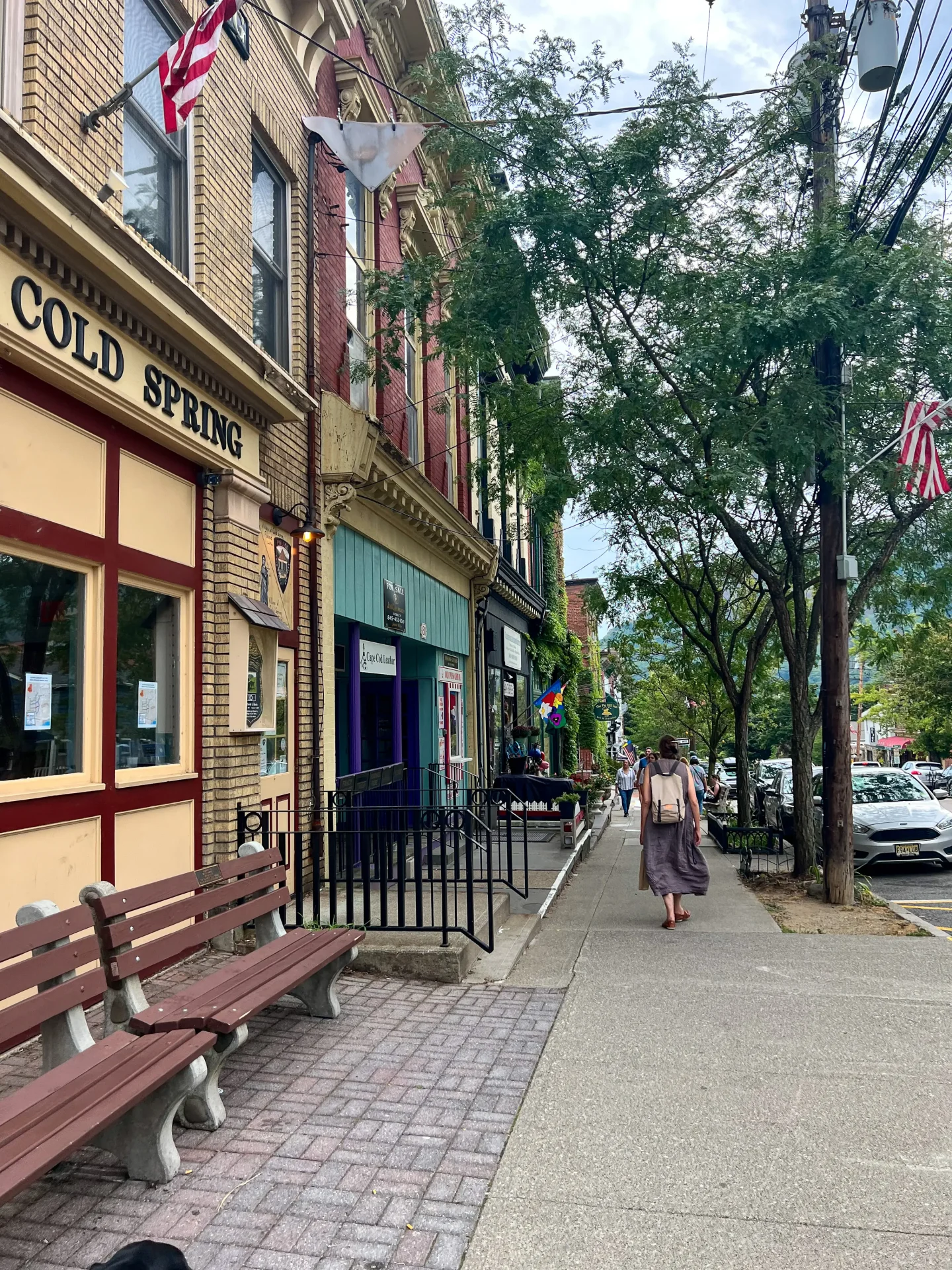 downtown shops on main street in cold spring new york