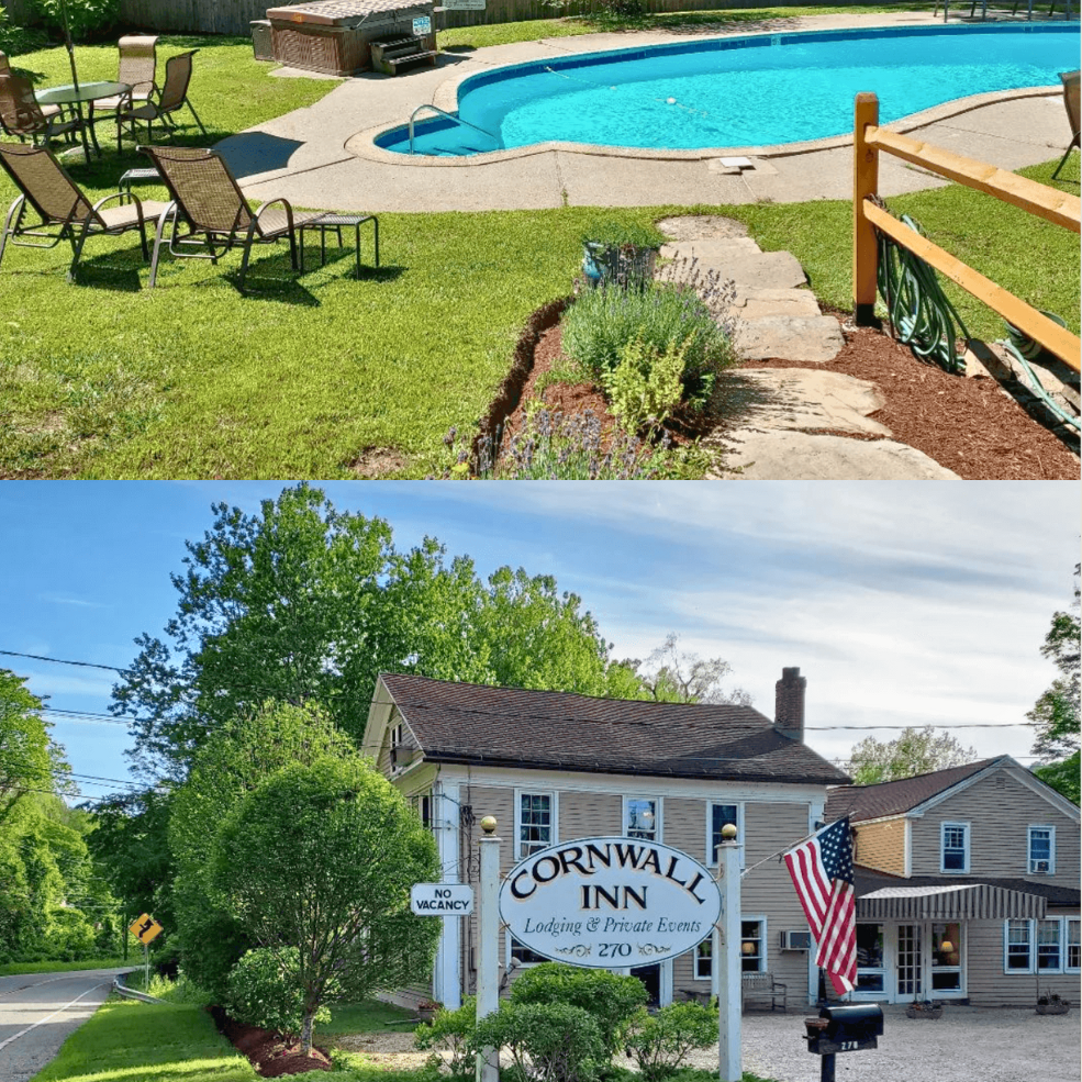 pool in summer at cornwall inn litchfield county