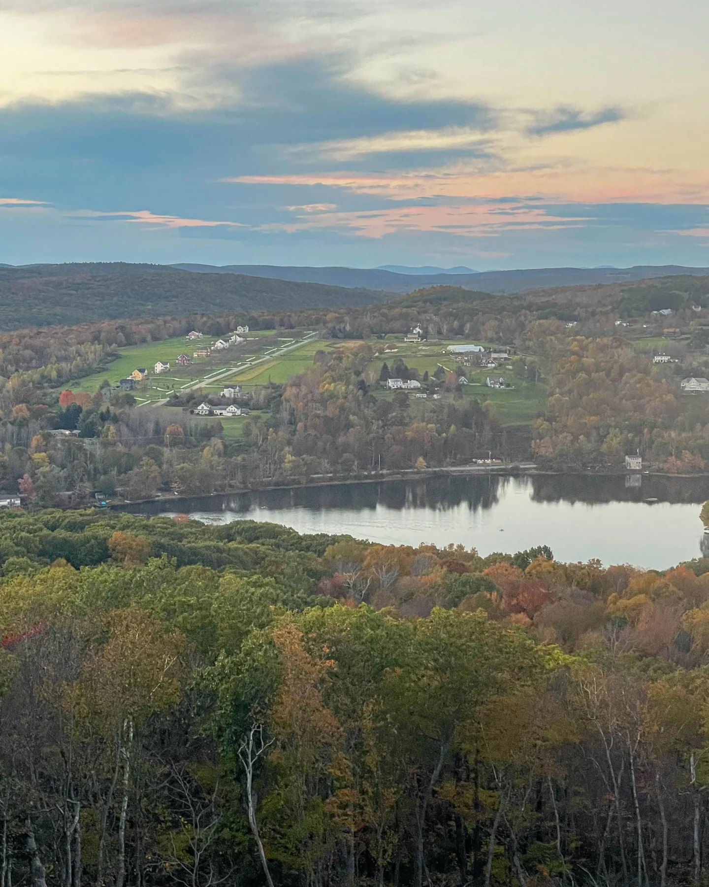 VIEW FROM mount tom tower in litchfield