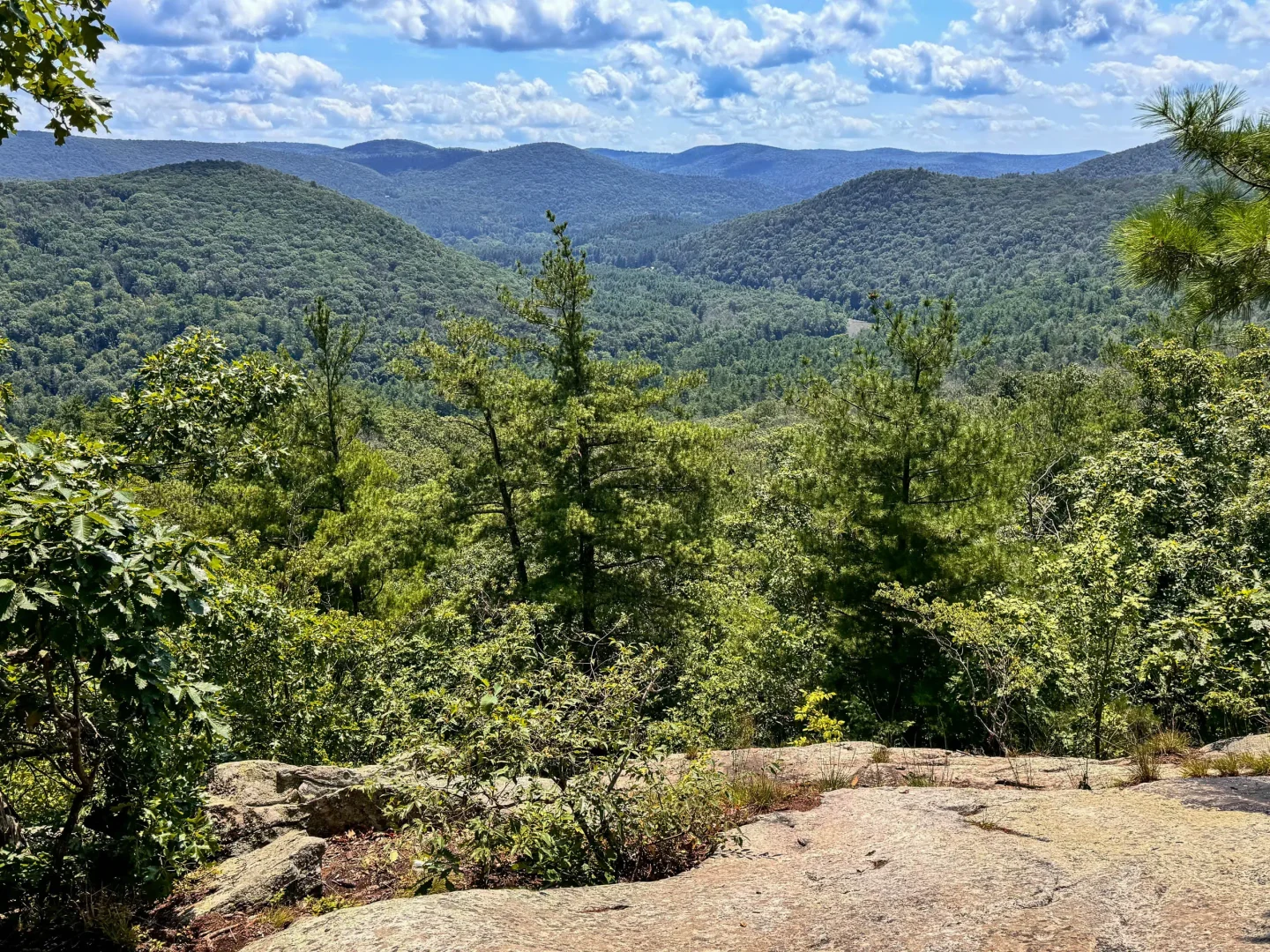 view from pine knob loop trail in cornwall