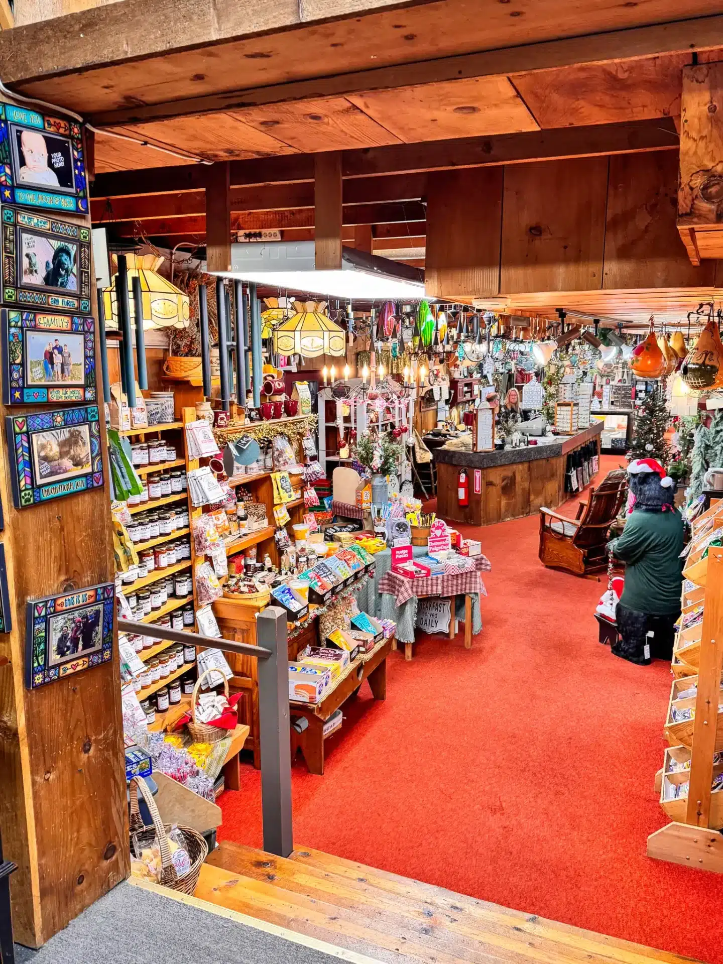 trinkets and items inside old mill pond store in granby connecticut.