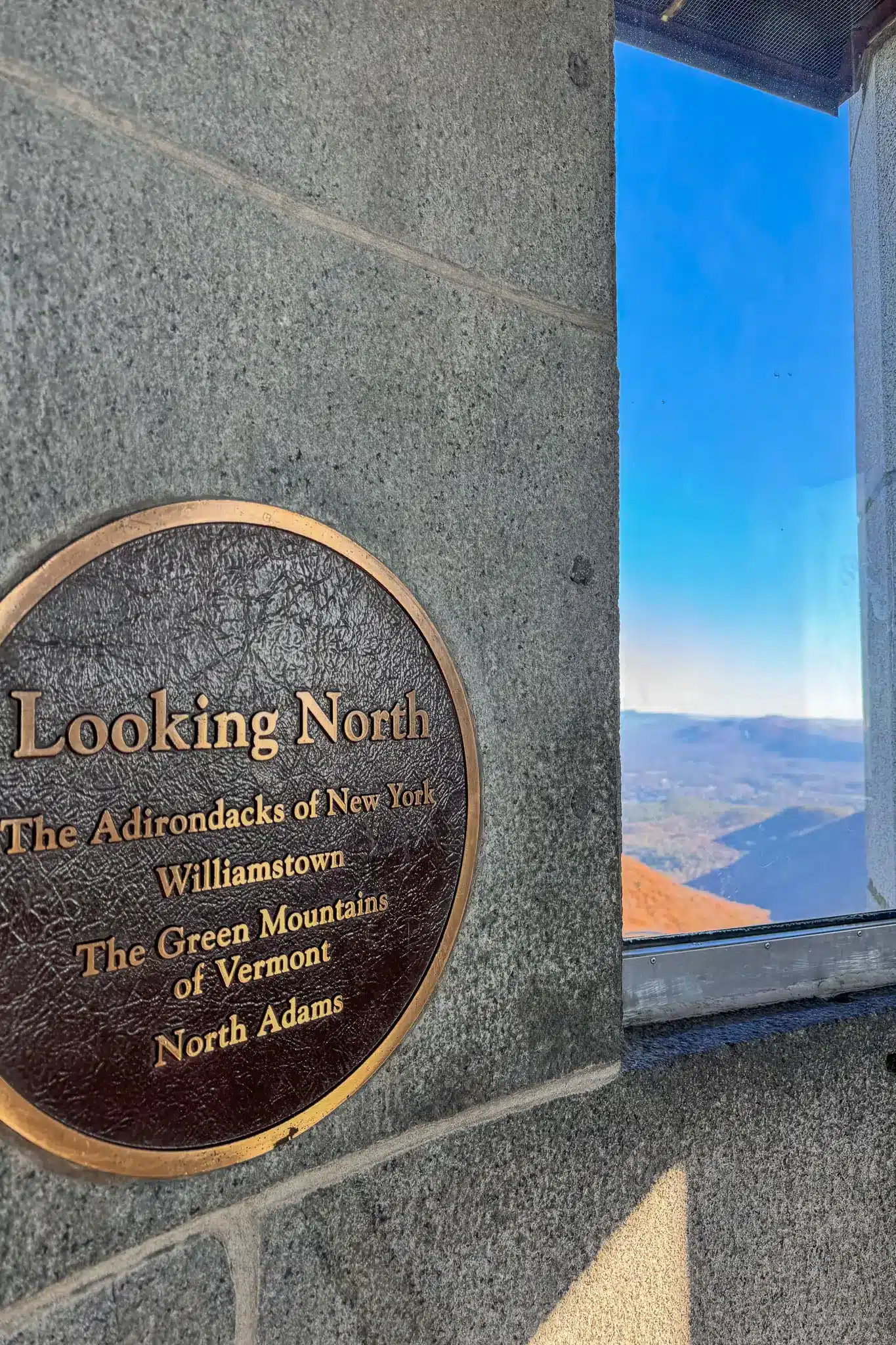 top of veterans memorial at greylock