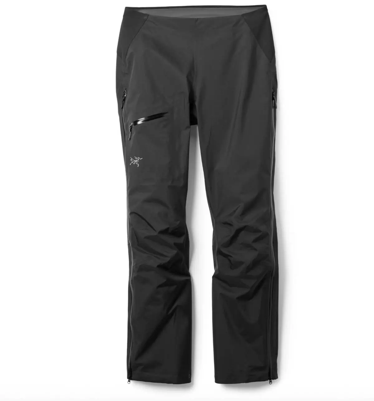 acrteryx black winter womens shell pants for hiking through the snow.
